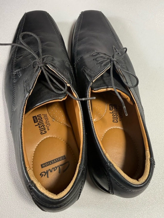 Clarks Tilden Walk Men’s Black Leather Lace-Up Oxfords Dress Shoes main image 13